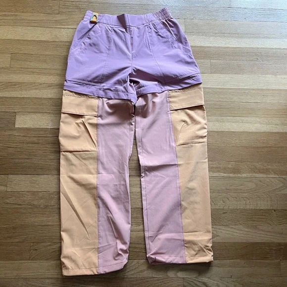 Cotopaxi Losdos Convertible Zip Off Pants Pink Orange Small - rose and apricot - Picture 1 of 4